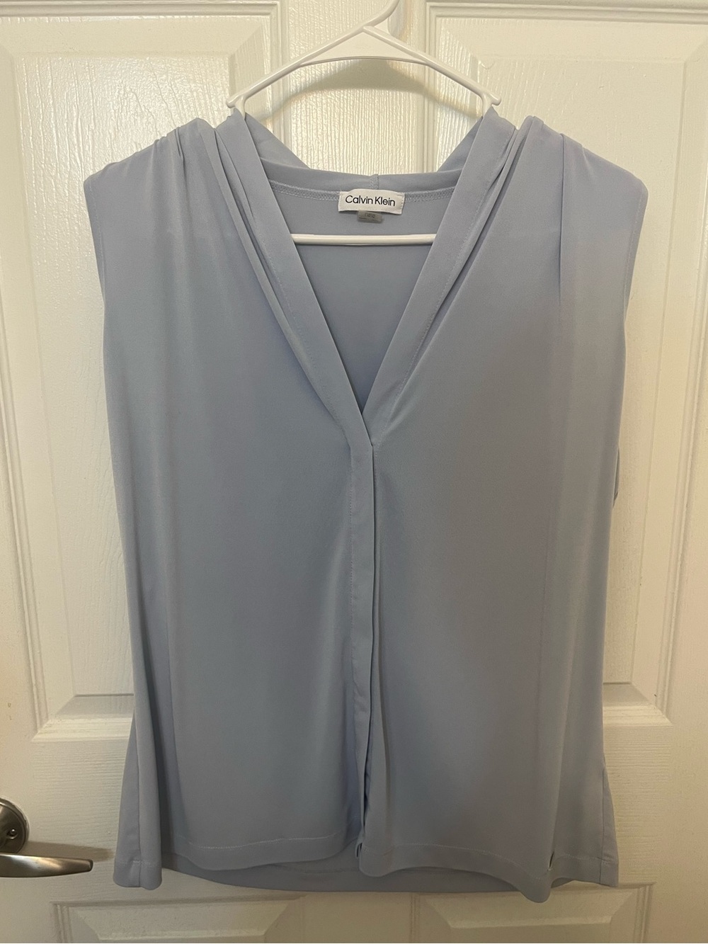 Calvin Klein Light Blue Sleeveless V-Neck Camisole